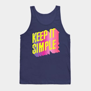 Keep it Simple Pixel Art Tank Top